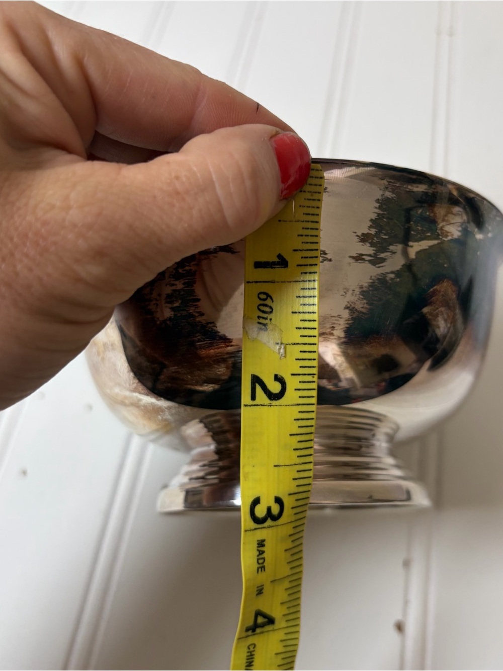 Vintage Silver Plated Decorative Footed Bowl | Marked Gorham - Picture 7 of 8